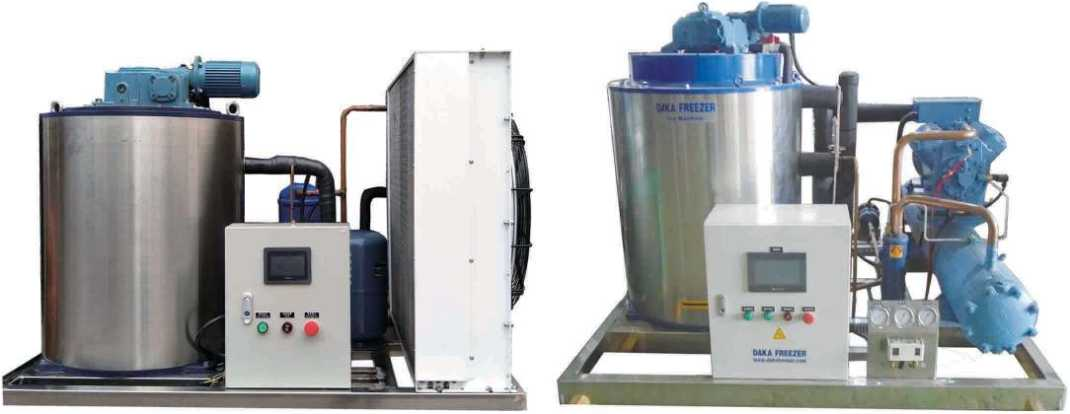 Máquina de hielo en escamas para procesamiento de alimentos