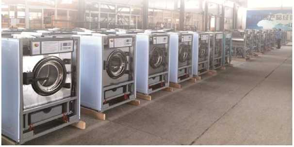 Lavadora industrial con capacidad de carga de 270 kg